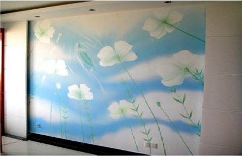 涪陵画墙绘怎么画好白云的蓬松感？