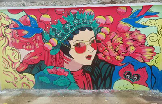 涪陵墙体彩绘-网红墙