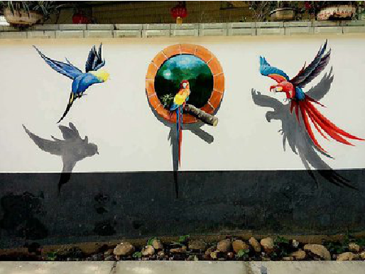 涪陵视觉错位-3D墙绘设计