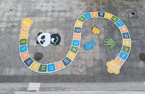 涪陵地面游戏彩绘