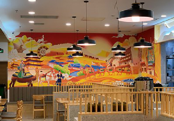 涪陵商业空间彩绘介绍。