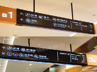 涪陵如何通过商场标识牌引导客流分布？